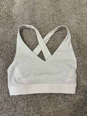 lululemon cream cross-back sports bra